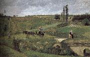 Camille Pissarro Leads to the loose many this graciousness Li road Spain oil painting artist
